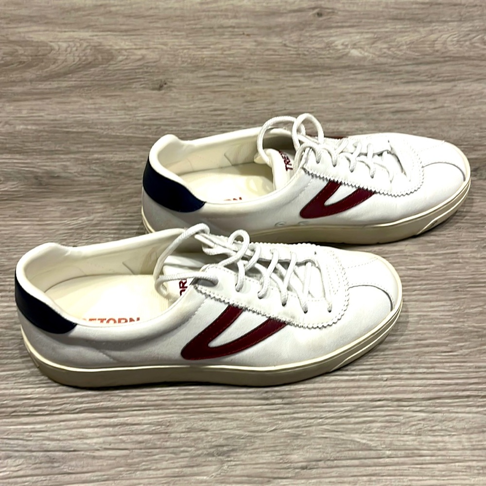Worn twice! The cute Tretorn gym shoes are in great shape! Adorable style!